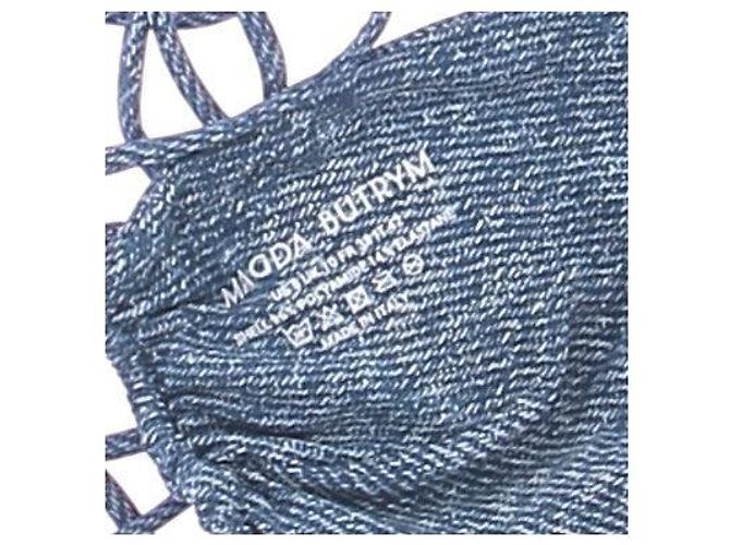 Magda Butrym Bikini estampado denim Azul - vista 7