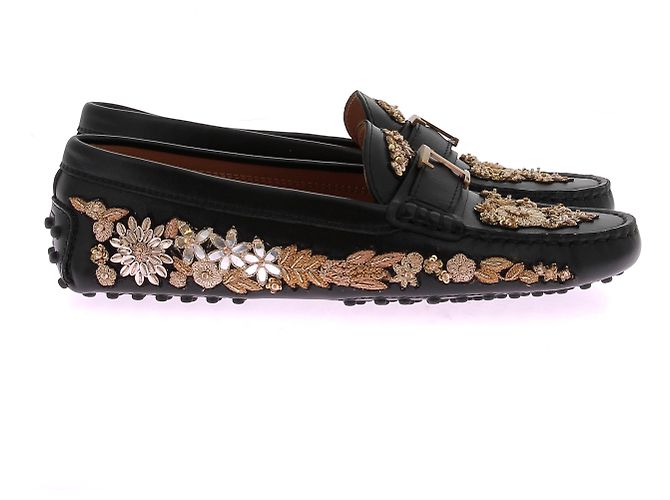Tod's Mocassini in pelle "T Timeless" Nero - vista 2