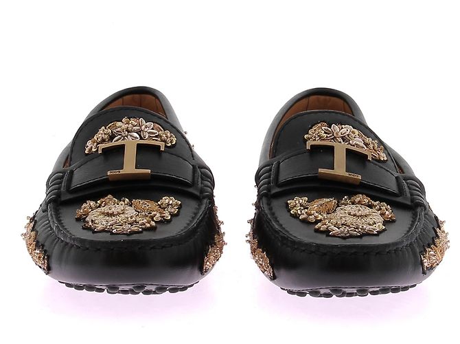 Tod's Mocassini in pelle "T Timeless" Nero - vista 4