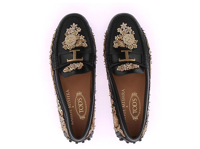 Tod's Mocassini in pelle "T Timeless" Nero - vista 6