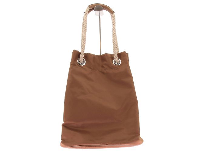 Prada Borsa Tote camel "Mariner" Cammello - vista 2