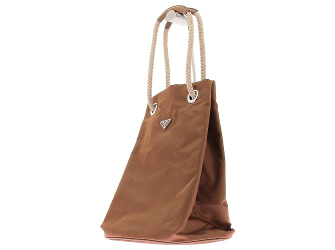 Prada Borsa Tote camel "Mariner" Cammello - vista 5