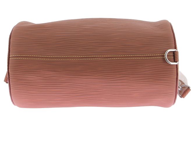 Borsa a mano Louis Vuitton Polochon Soft in pelle marrone - vista 3