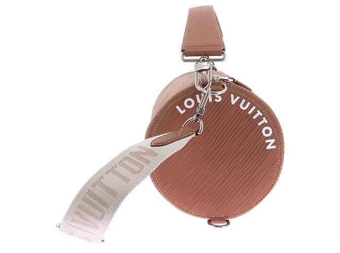 Borsa a mano Louis Vuitton Polochon Soft in pelle marrone - vista 5