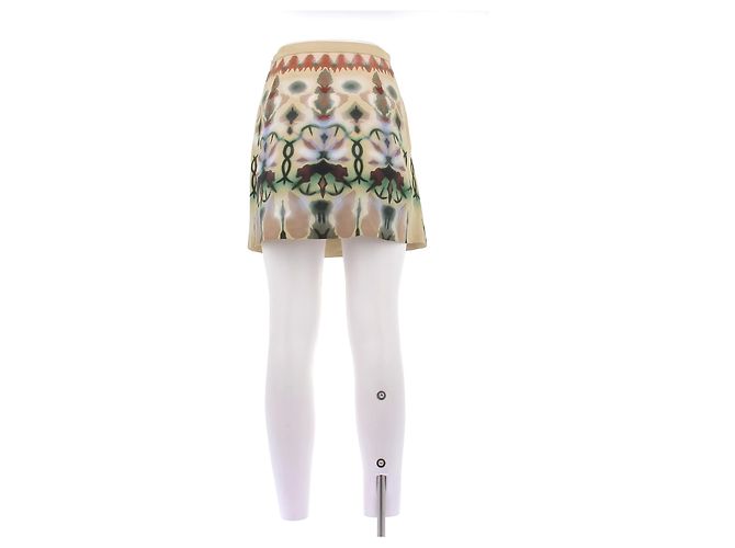 Christian Dior Lederrock mit Muster Beige - Ansicht 2
