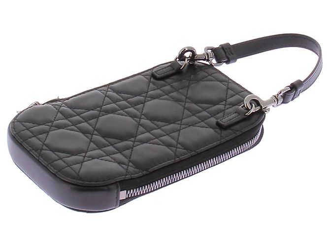 Mini Pochette "Lady Dior" Schwarz - Ansicht 3