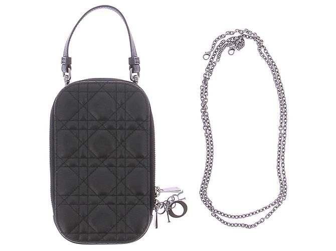 Mini Pochette "Lady Dior" Schwarz - Ansicht 7