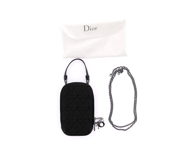 Mini Pochette "Lady Dior" Schwarz - Ansicht 8