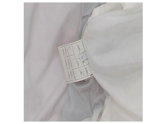 Chanel Jaqueta de Plumas Branca Tamanho 38 Branco - vista 5