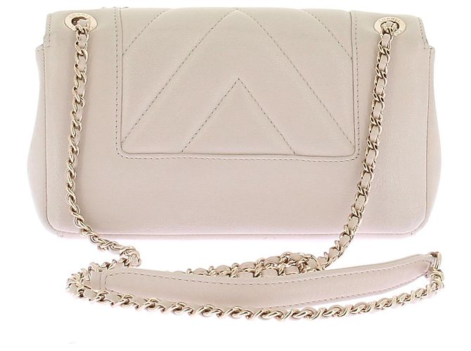 Chanel Borsa a tracolla "Mademoiselle" Beige - vista 2