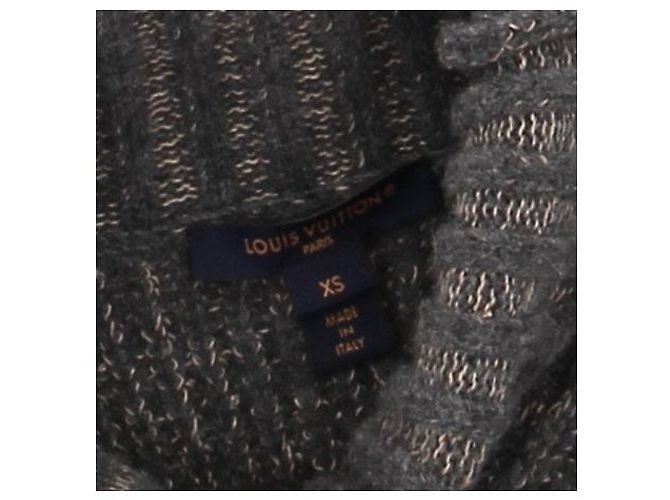 Louis Vuitton Pull à col roulé gris - vue 5