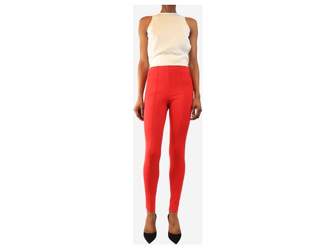 Balenciaga Rote Slim-Leg-Hose - Größe UK 8 - Ansicht 2
