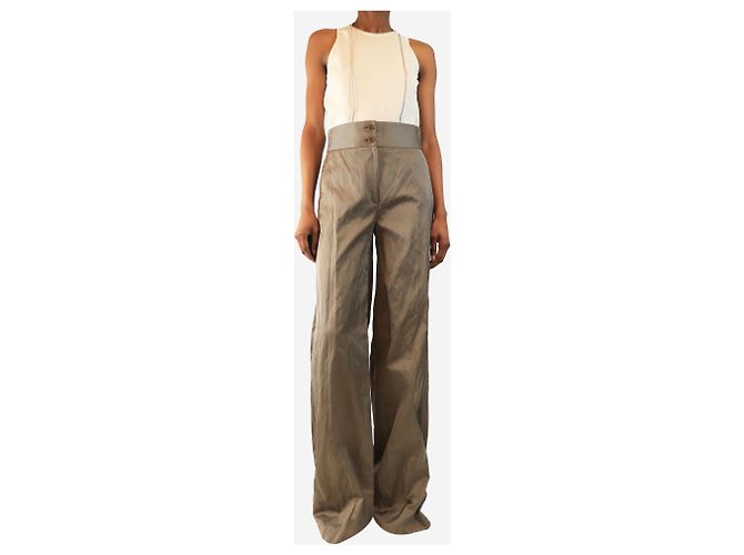 Altuzarra Grey wide-leg trousers - size UK 8 - view 2