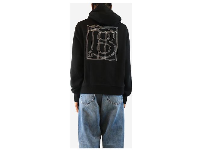 Burberry Sudadera con capucha Black Horseferry - talla S Negro - vista 2