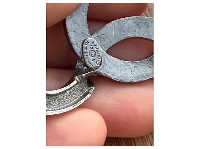 Spilla Logo CC Chanel Argento - vista 6