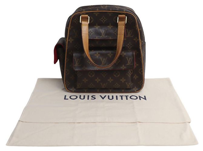 Borsa Louis Vuitton Excentrie Cité Marrone - vista 10