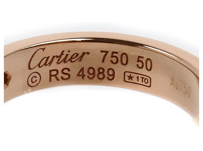 Anello Mini Love in oro rosa 18K e diamanti Cartier - vista 5