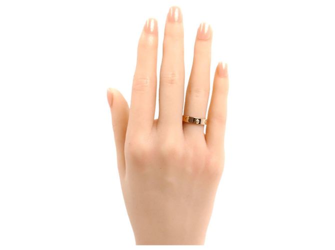 Anello Mini Love in oro rosa 18K e diamanti Cartier - vista 7
