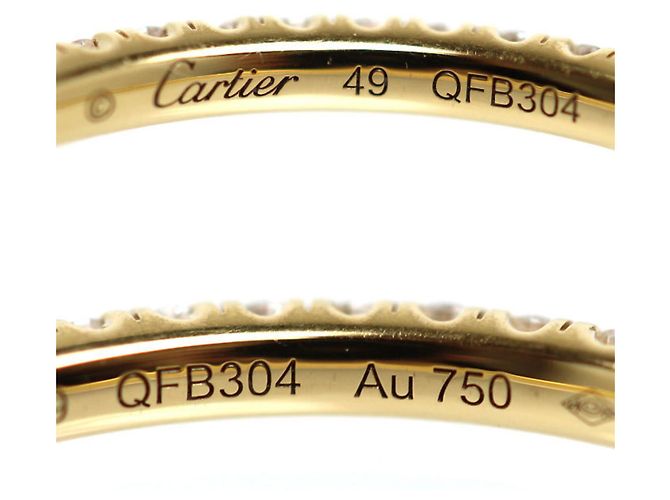 Anello Etincelle de Full Eternity in oro giallo 18K Cartier - vista 5