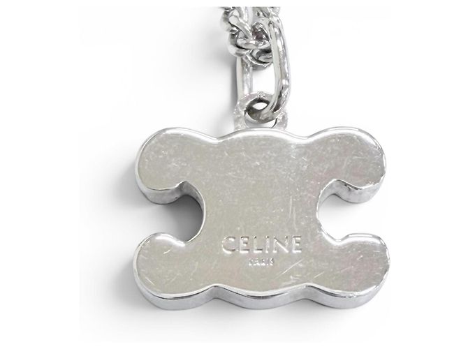 Céline Collar Triomphe Rhinestone Celine Plata - vista 7