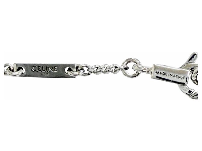 Céline Collar Triomphe Rhinestone Celine Plata - vista 9