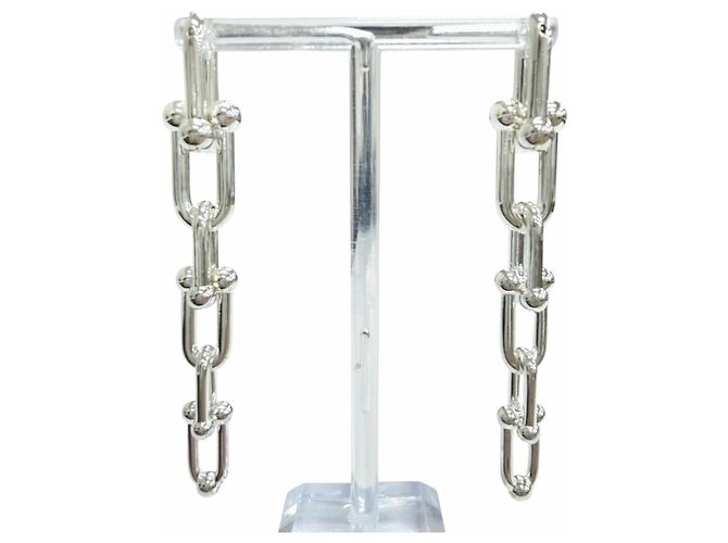 Tiffany & Co Orecchini a lobo Tiffany HardWear Graduated Link Argento - vista 3