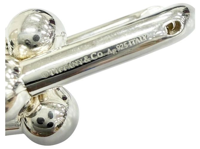 Tiffany & Co Orecchini a lobo Tiffany HardWear Graduated Link Argento - vista 5