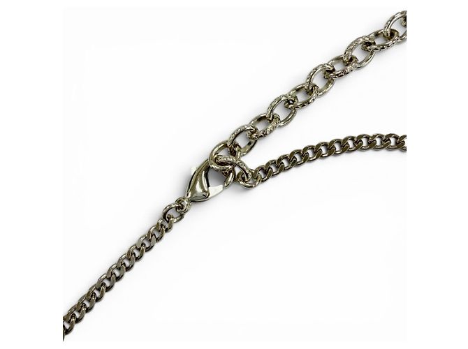 Collana con pendente motivo profumo con strass Coco Mark CHANEL A22C Rosa D'oro - vista 6