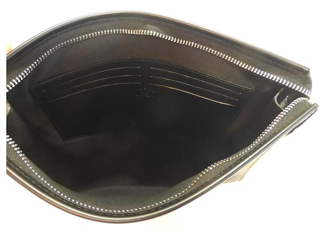 Pochette Louis Vuitton Monogram Eclipse Anthrazitgrau - Ansicht 11