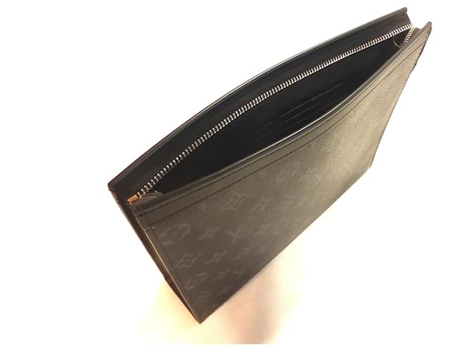 Pochette Louis Vuitton Monogram Eclipse Anthrazitgrau - Ansicht 15