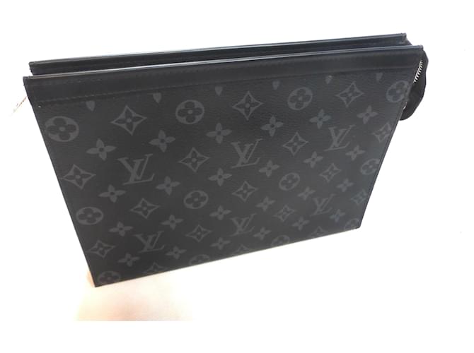 Pochette Louis Vuitton Monogram Eclipse Anthrazitgrau - Ansicht 20