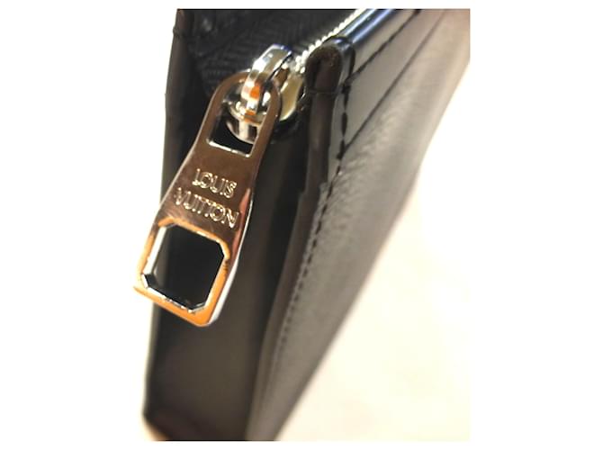 Pochette Louis Vuitton Monogram Eclipse Anthrazitgrau - Ansicht 4