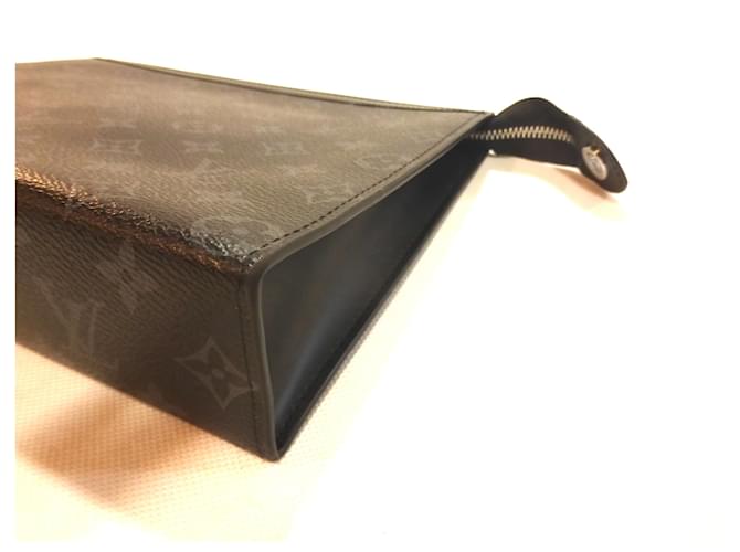 Pochette Louis Vuitton Monogram Eclipse Anthrazitgrau - Ansicht 8