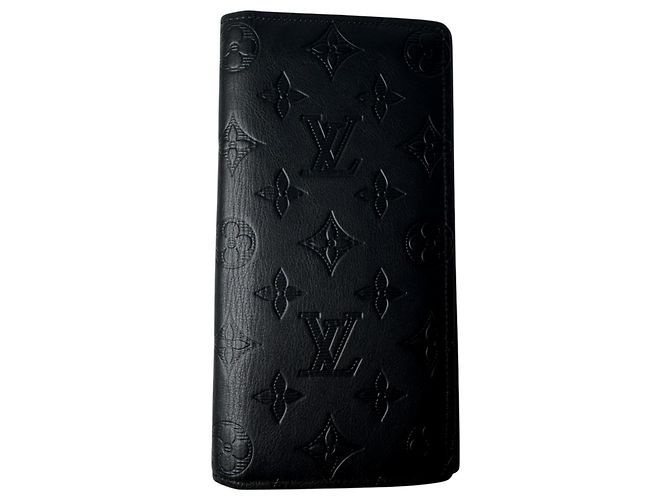 Louis Vuitton Monogram Shadow Portefeuille Brazza Nero - vista 2
