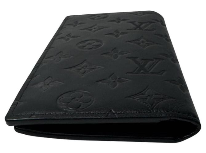 Louis Vuitton Monogram Shadow Portefeuille Brazza Nero - vista 3