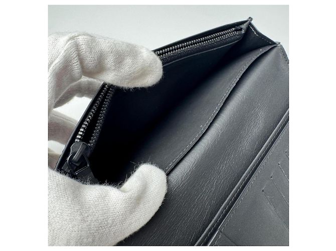 Louis Vuitton Monogram Shadow Portefeuille Brazza Nero - vista 7