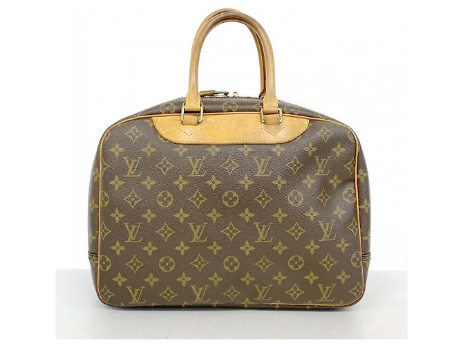 Borsa Louis Vuitton Monogram Deauville Marrone - vista 13