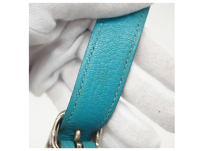 Hermès Borsa a tracolla Hermes Trim 31 in Turquoise Turchese - vista 11