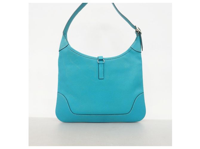 Hermès Borsa a tracolla Hermes Trim 31 in Turquoise Turchese - vista 12