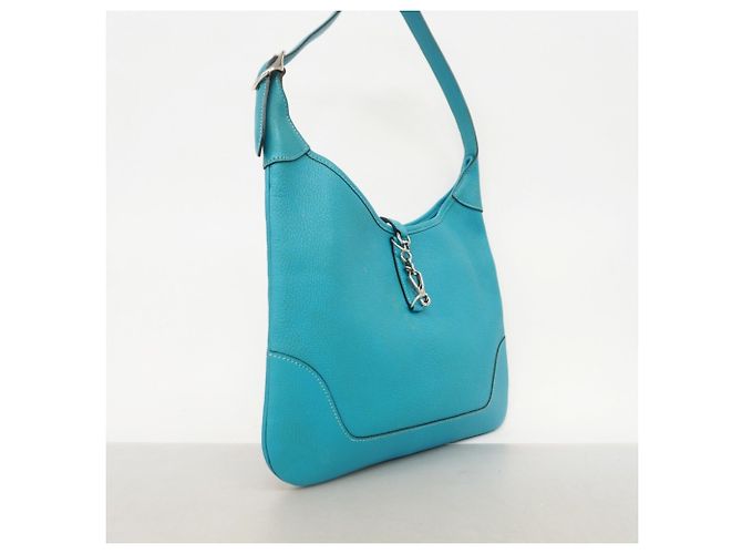Hermès Borsa a tracolla Hermes Trim 31 in Turquoise Turchese - vista 2