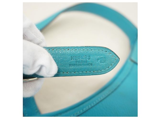 Hermès Borsa a tracolla Hermes Trim 31 in Turquoise Turchese - vista 5