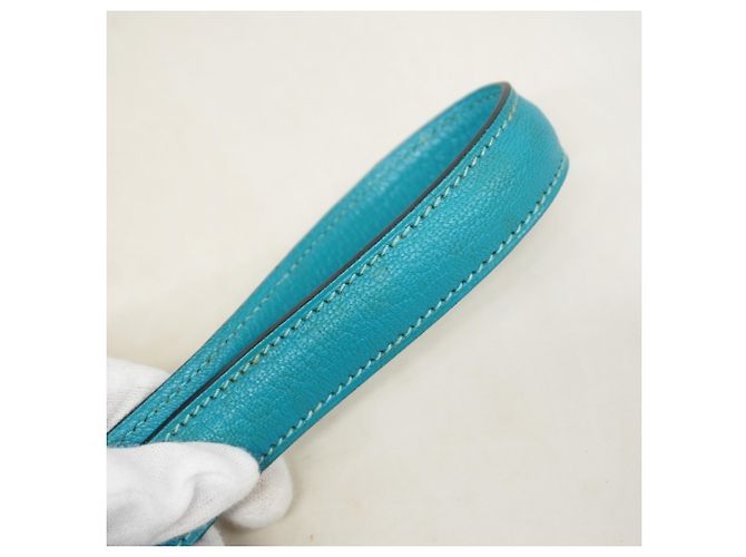 Hermès Borsa a tracolla Hermes Trim 31 in Turquoise Turchese - vista 9