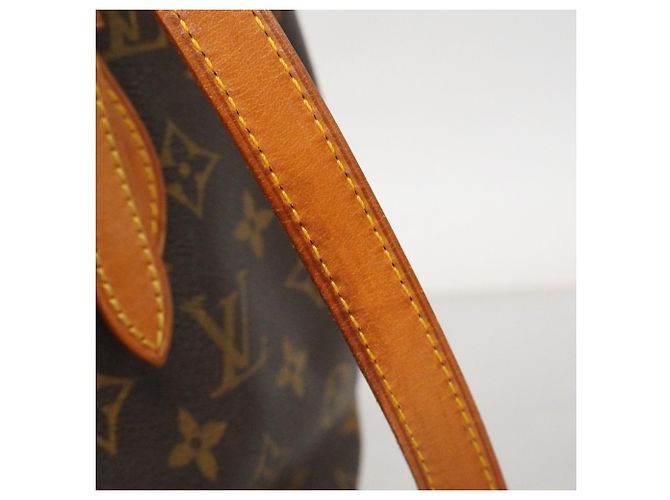 Borsa Tote Louis Vuitton Monogram Bucket PM Marrone - vista 12