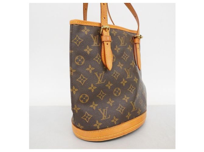 Borsa Tote Louis Vuitton Monogram Bucket PM Marrone - vista 2