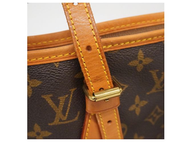 Borsa Tote Louis Vuitton Monogram Bucket PM Marrone - vista 6