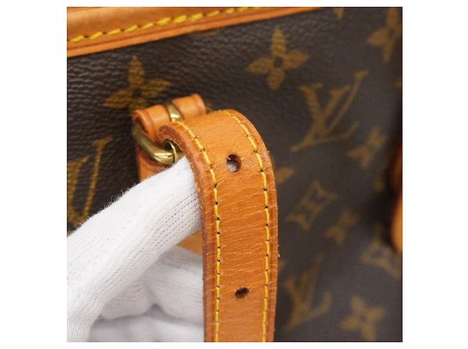 Borsa Tote Louis Vuitton Monogram Bucket PM Marrone - vista 8