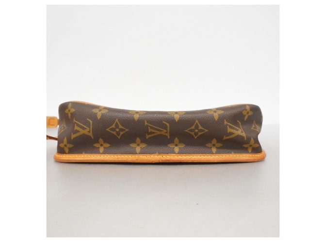 Borsa a Spalla Louis Vuitton Monogram Gibeciere PM Marrone - vista 3