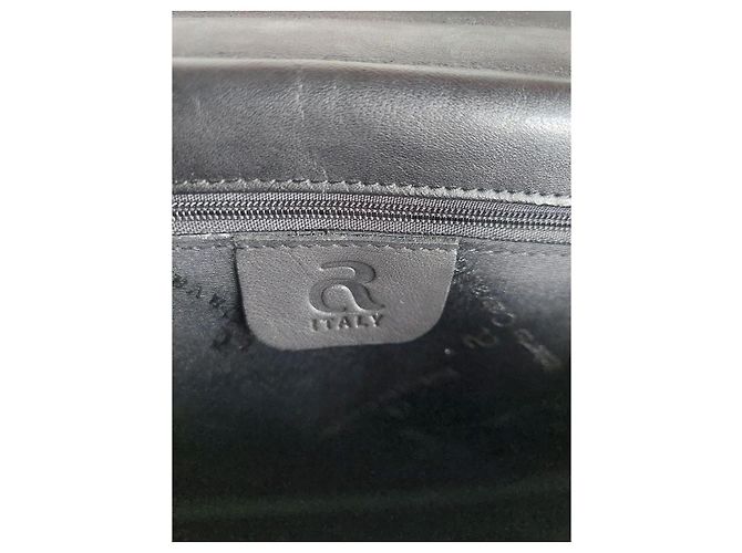 Autre Marque Roberto Cavallo Borsa Documenti in Pelle di Struzzo - Nero - vista 10