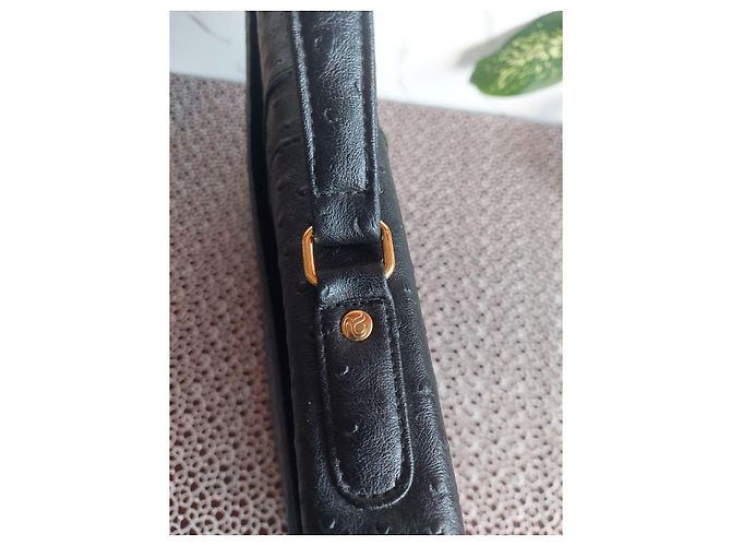 Autre Marque Roberto Cavallo Borsa Documenti in Pelle di Struzzo - Nero - vista 9