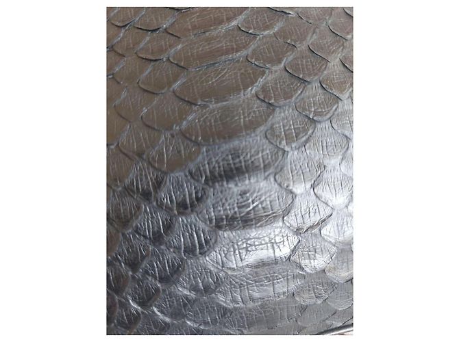 Autre Marque Bolsa JRA Design em couro relevo python, Preto - vista 3